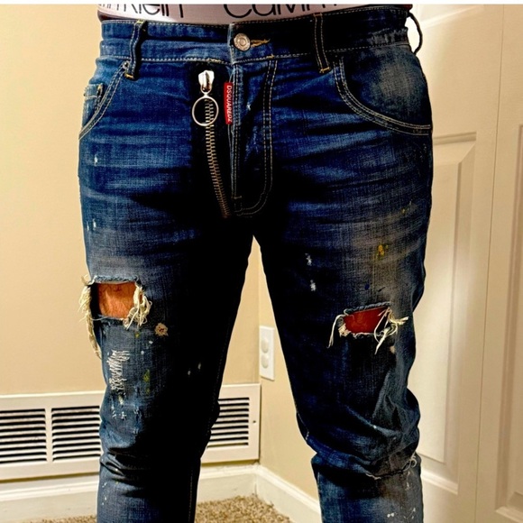 DSQUARED2 Men's Blue Jeans Authentic - Picture 5 of 12